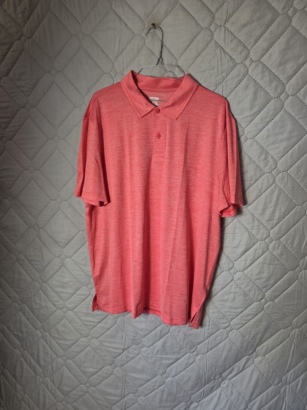 32 Cool Men's Coral Polo Shirt - Classic Short Sleeve Sz XL